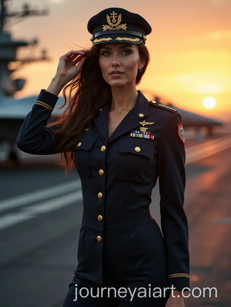 Confident-and-Strong-American-Navy-Soldier-in-Uniform-on-Aircraft-Carrier-or-Command-Center