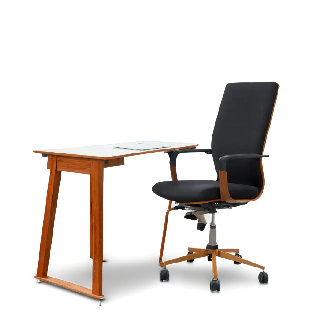 PNG-Image-of-a-Chair-and-Desk-Enhance-Your-Office-Setup-with-HighQuality-Visuals