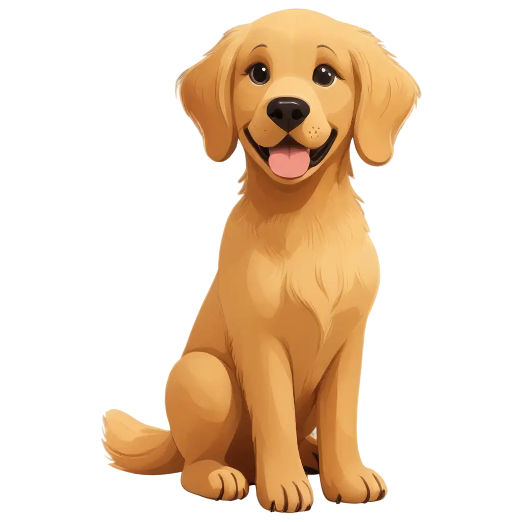 Adorable-Golden-Retriever-Cartoon-PNG-for-Creative-Projects