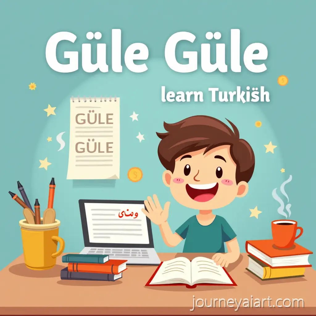 Friendly-Cartoon-Character-Learning-Turkish-with-Books-and-Laptop-in-Cozy-Bright-Workspace