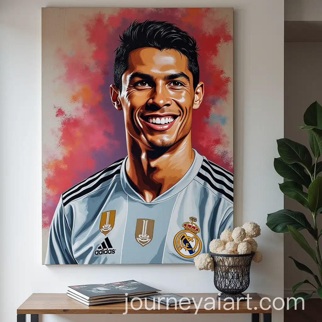 Portrait-of-Cristiano-Ronaldo-in-Dynamic-Action-Pose