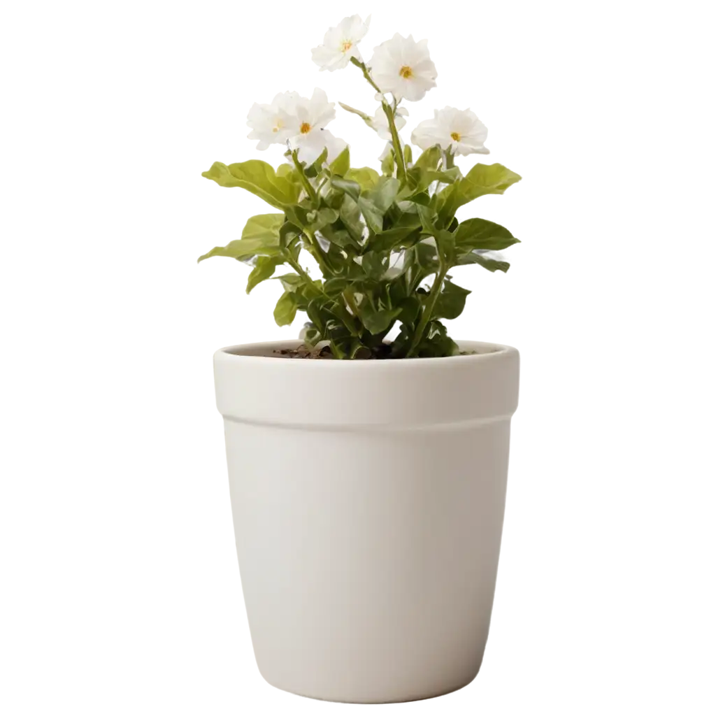 Beautiful-White-Flower-Pot-with-Flower-Plants-HighQuality-PNG-for-Your-Creative-Projects