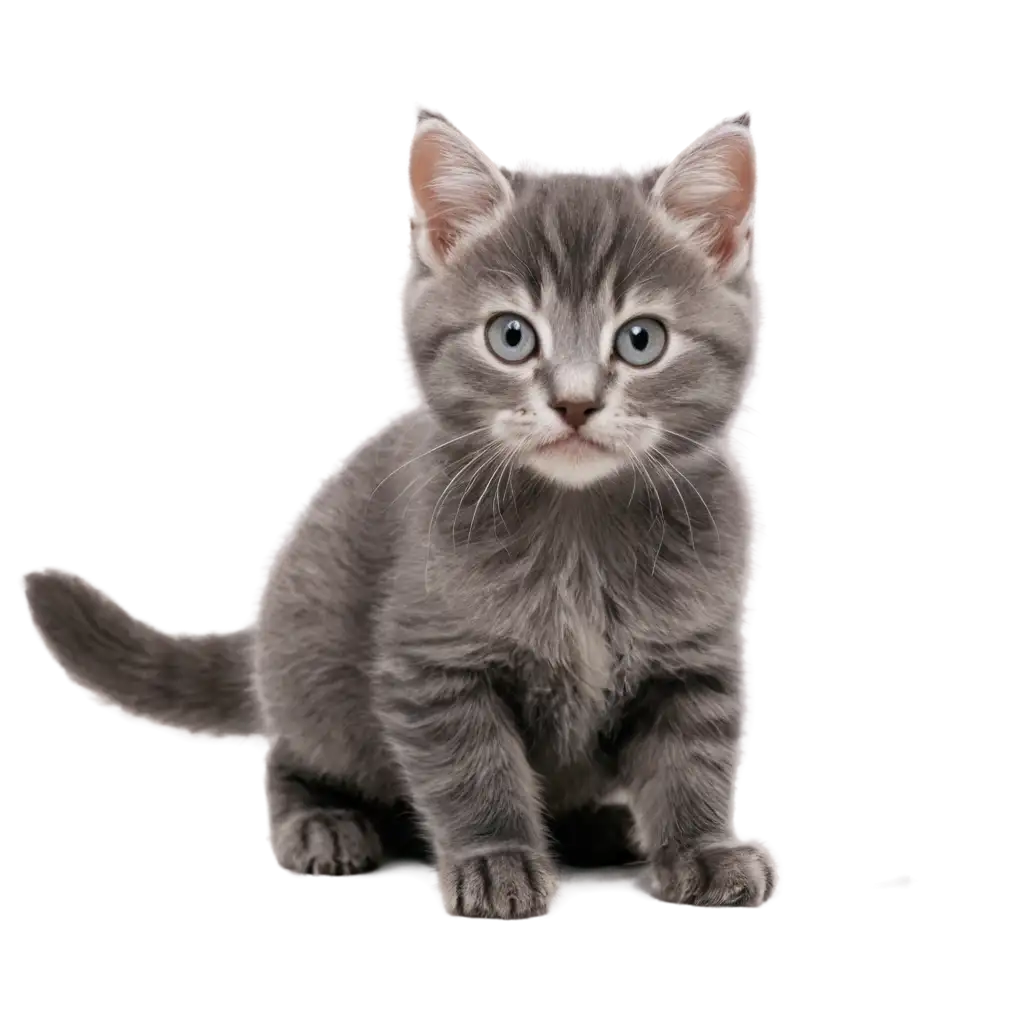 Cute-Grey-Kitten-PNG-Image-HighQuality-Versatile-for-Various-Applications