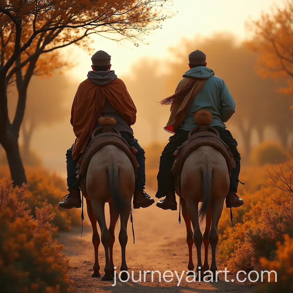 Touareg-Tribe-in-Autumn-Landscape