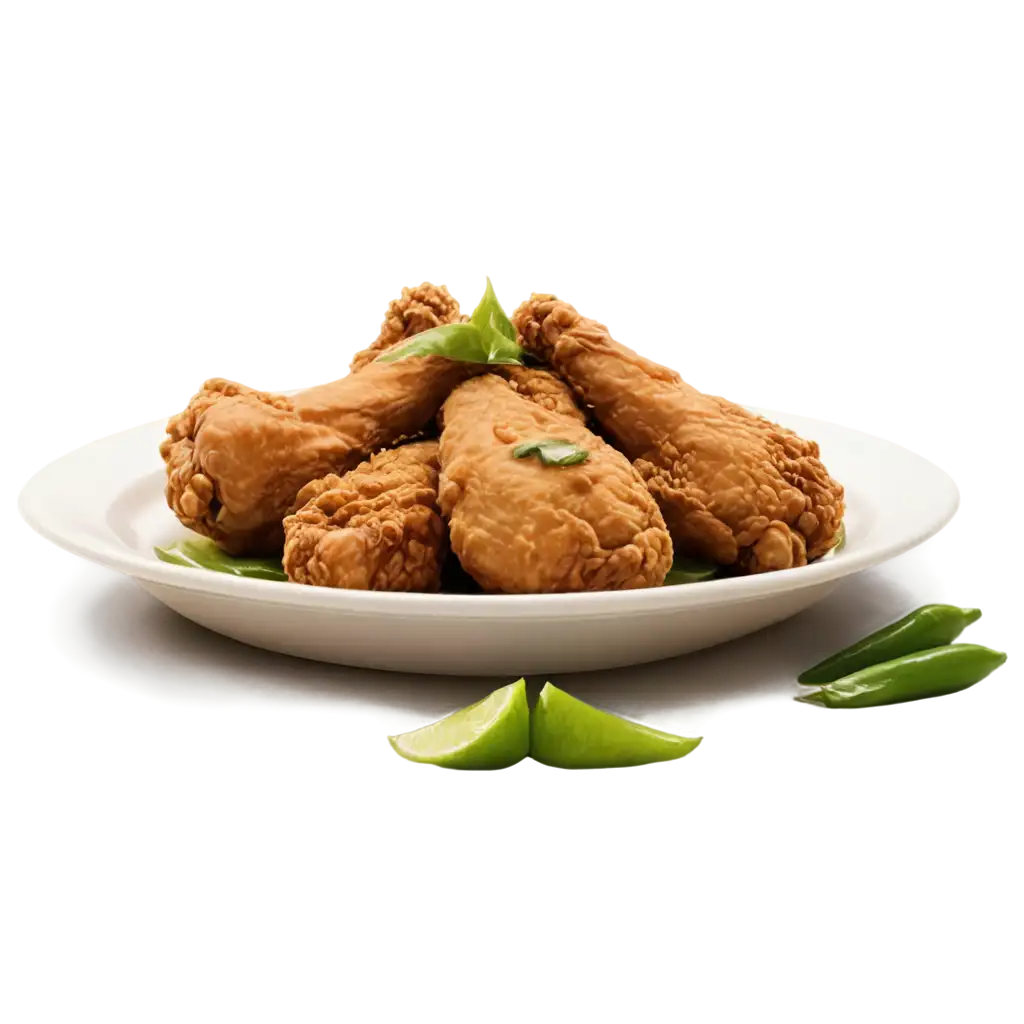 Delicious-Fried-Chicken-with-Green-Chili-Sauce-PNG-for-Culinary-Inspiration