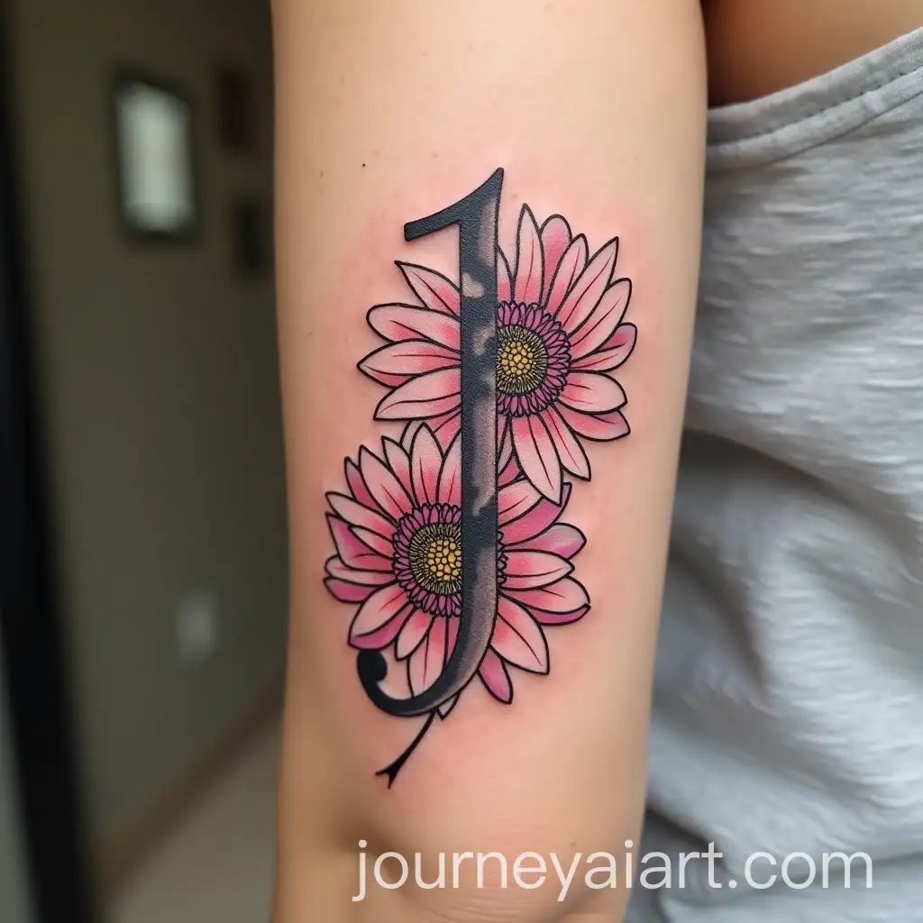 J-Letter-Tattoo-with-Dahlia-Flowers-Infused-in-Design
