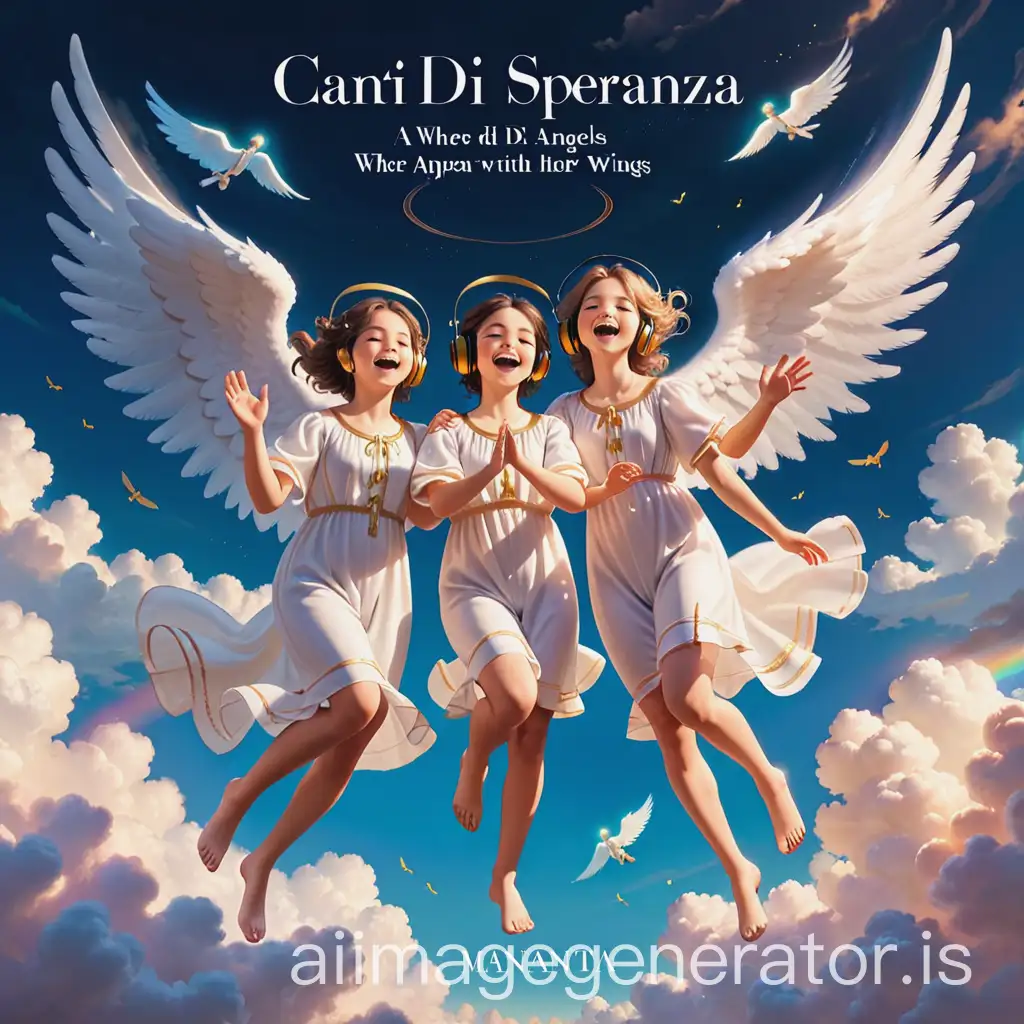 Angels-Singing-Among-Clouds-on-Music-Disc-Cover-Canti-di-Speranza