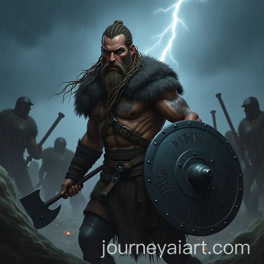 Fierce-Viking-Warrior-Battling-Under-Stormy-Skies