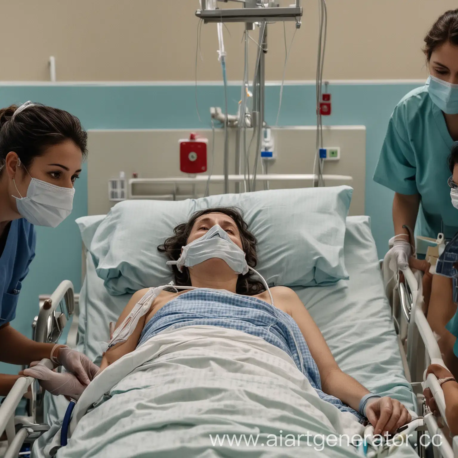 Hospital-Scene-Five-People-Struggling-with-COVID19