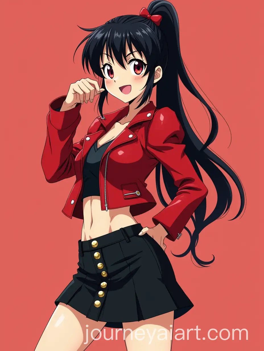 Mai-Shiranui-Dancing-in-90s-Anime-Style-with-Bold-Fashion