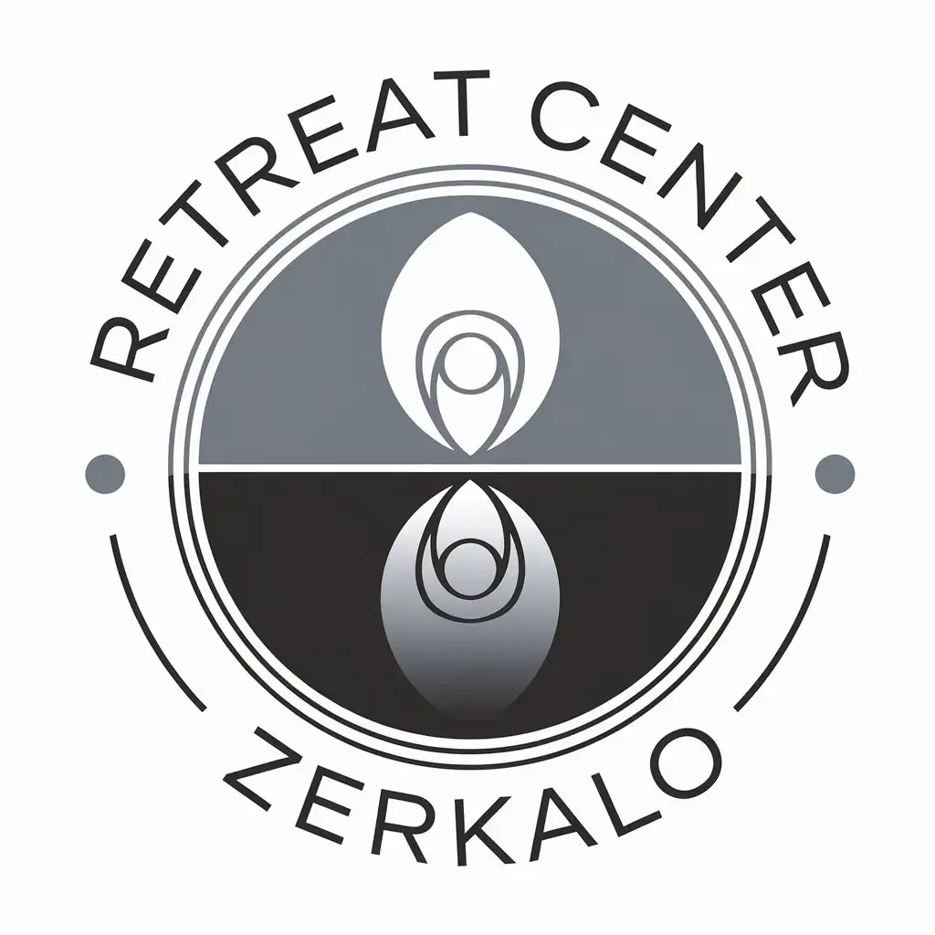 LOGO-Design-For-Retreat-Center-Zerkalo-Reflection-Symbol-in-Psychology-Industry