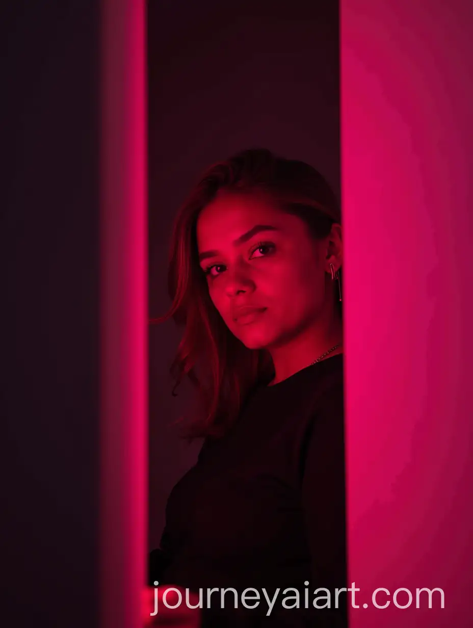 Serious-Young-Woman-in-Neon-Light-PhotoAI-Image-Prompt-Expansion-Shoot-with-Sporty-Style
