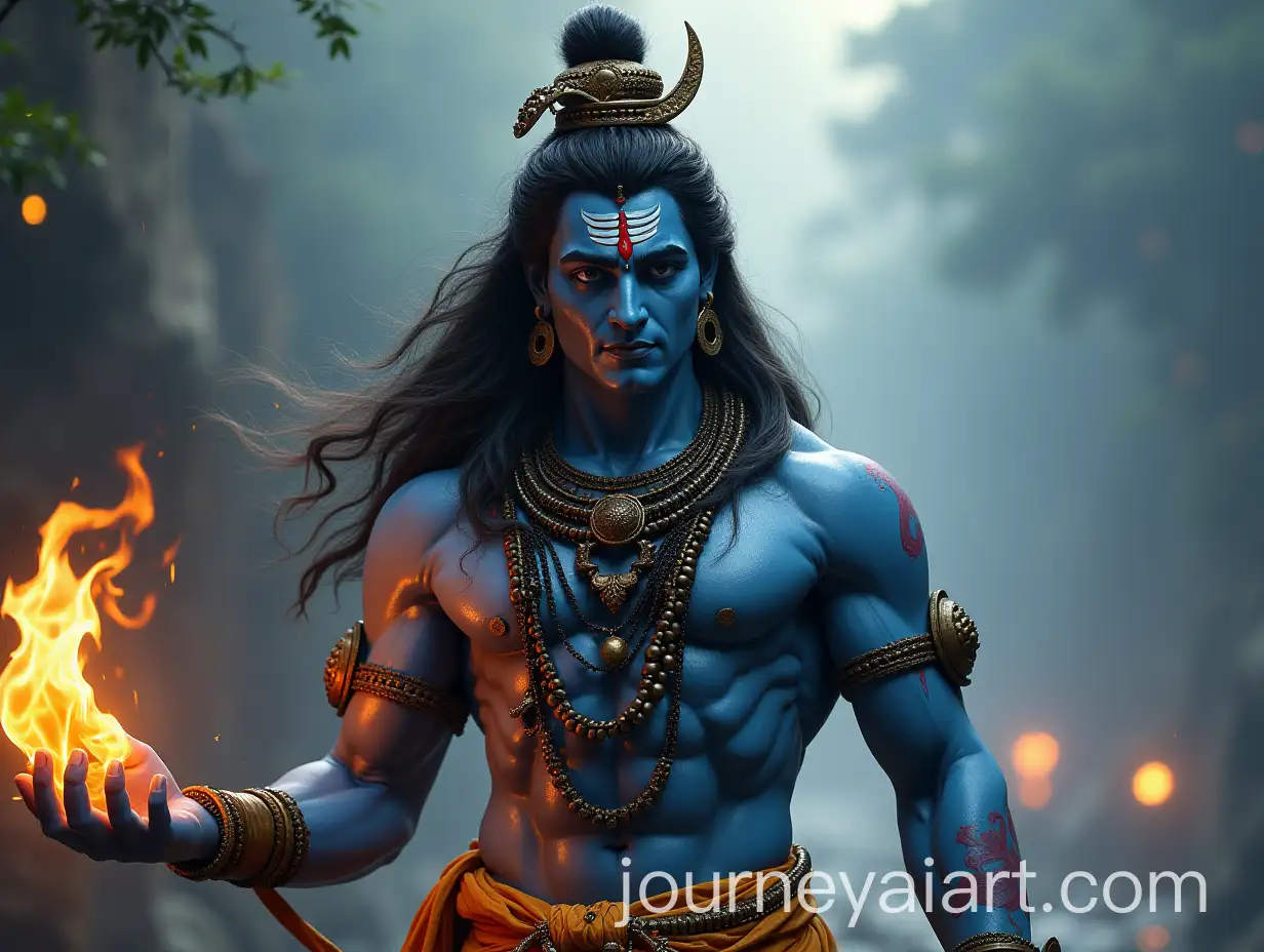 Mahakaal-Shiva-Powerful-Representation-of-the-Hindu-Deity-in-a-Mystical-Setting
