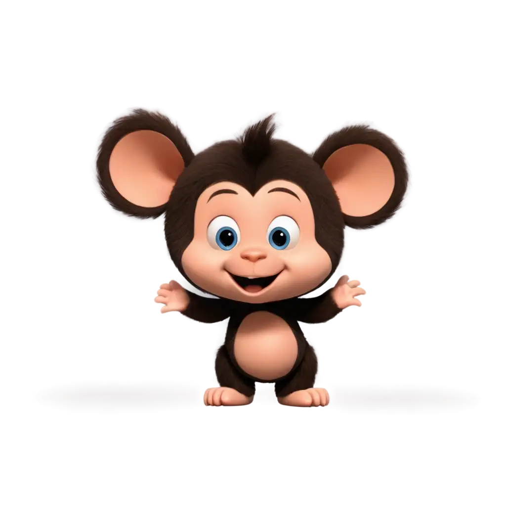 Cute-Little-Monkey-PNG-Image-Perfect-for-HighQuality-Graphic-Use