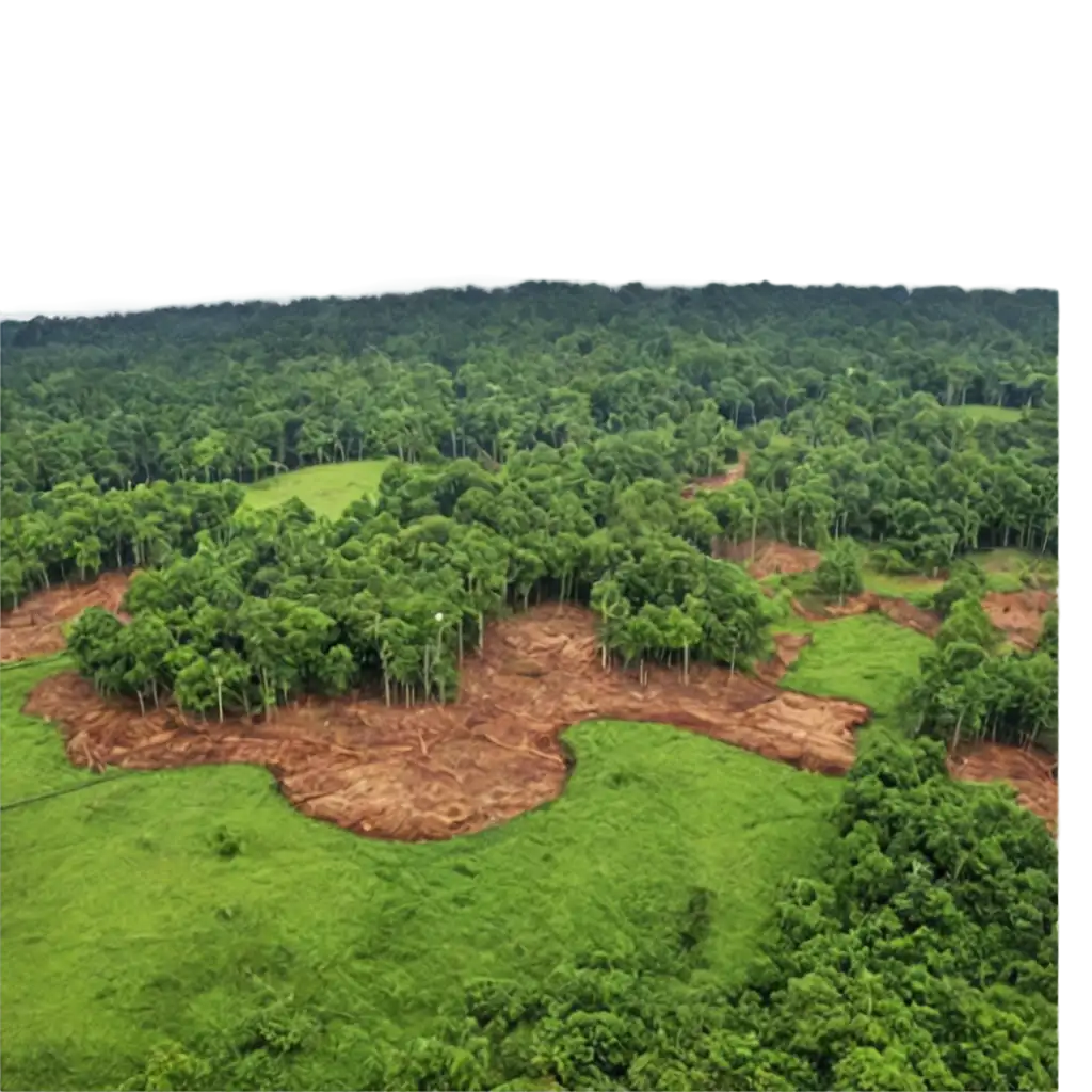 Deforestation-PNG-Image-Powerful-Representation-of-Environmental-Impact-in-HighQuality-Format