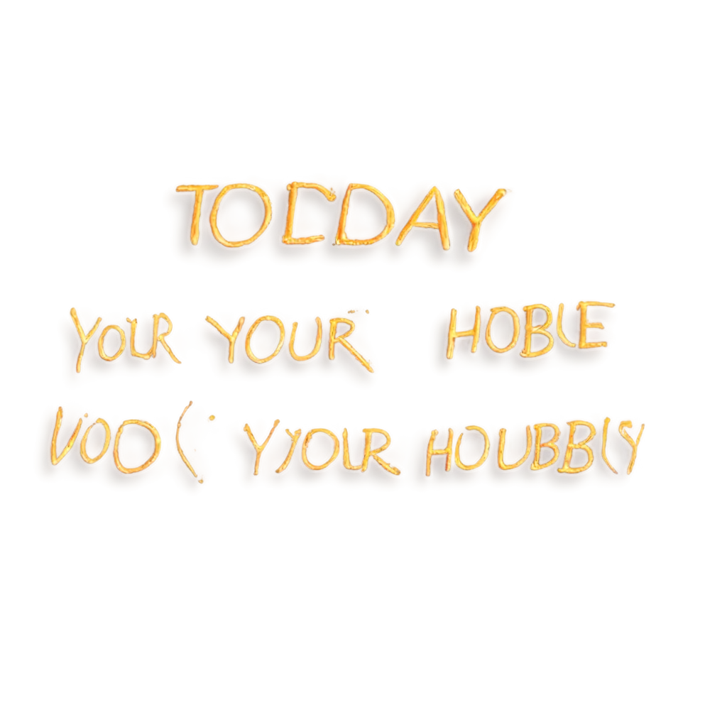 TODAY'S TOPIC IS YOUR HOBBY