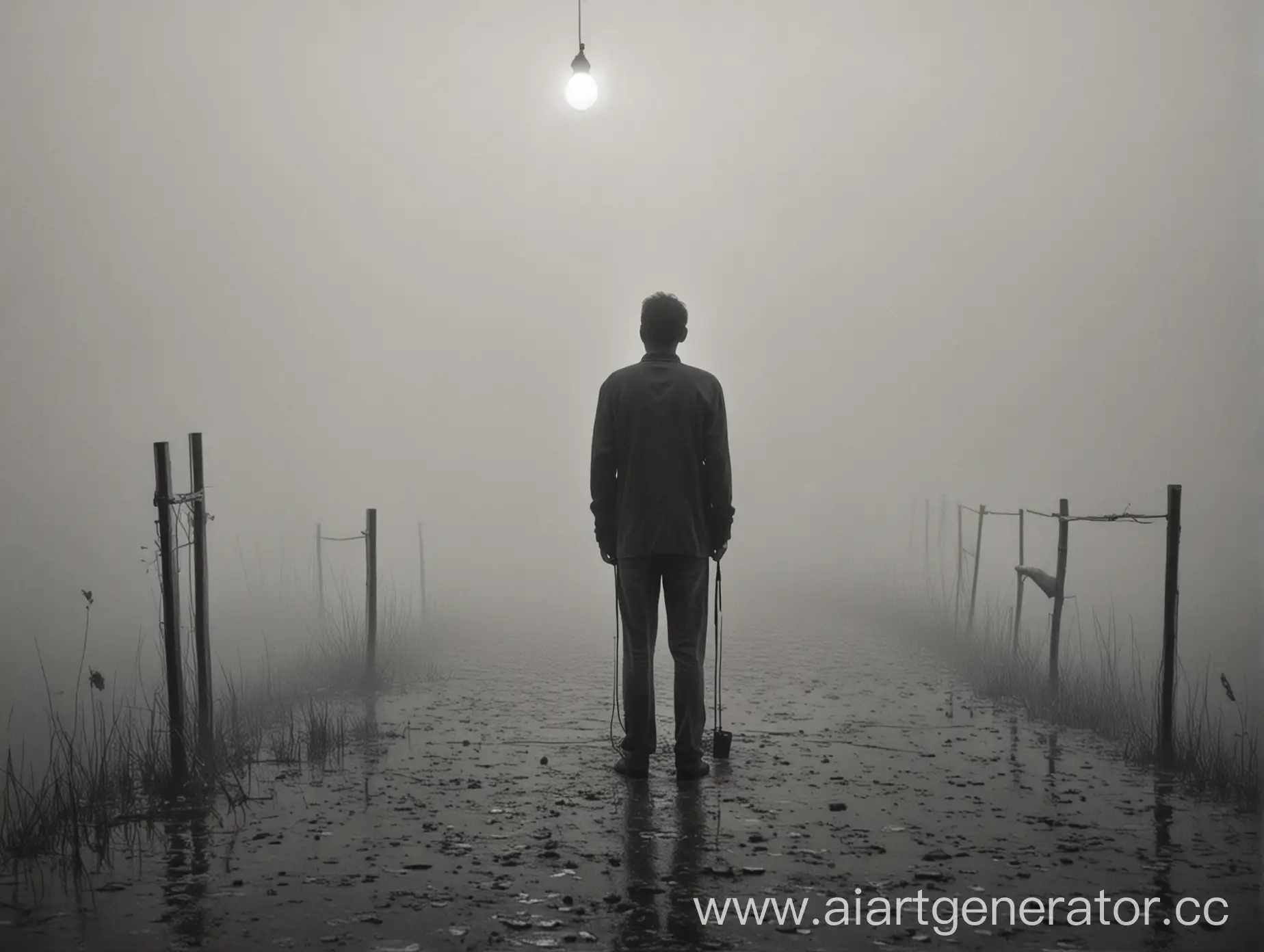 Man-in-Limbo-Lost-in-the-Foggy-Emptiness