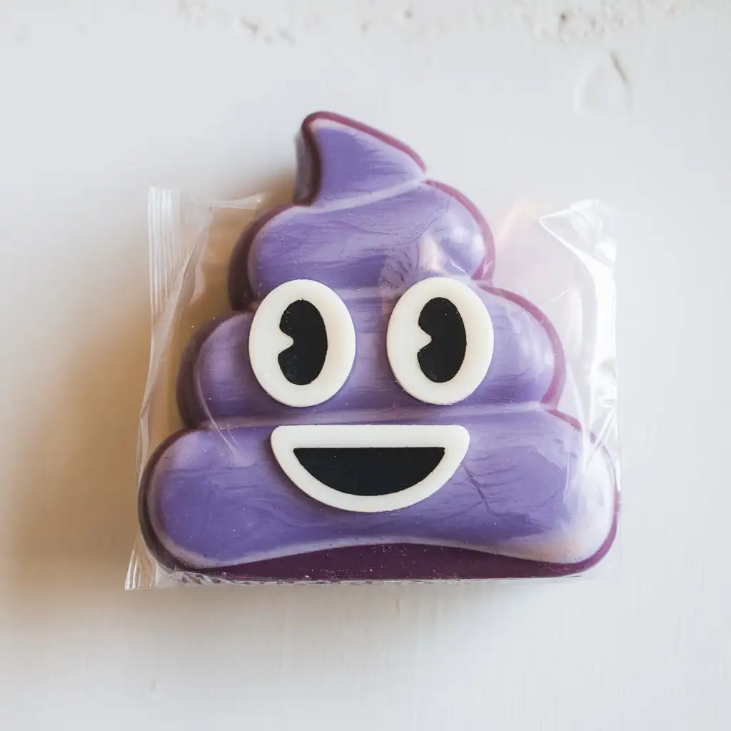 Purple-PoopShaped-Soap-Model