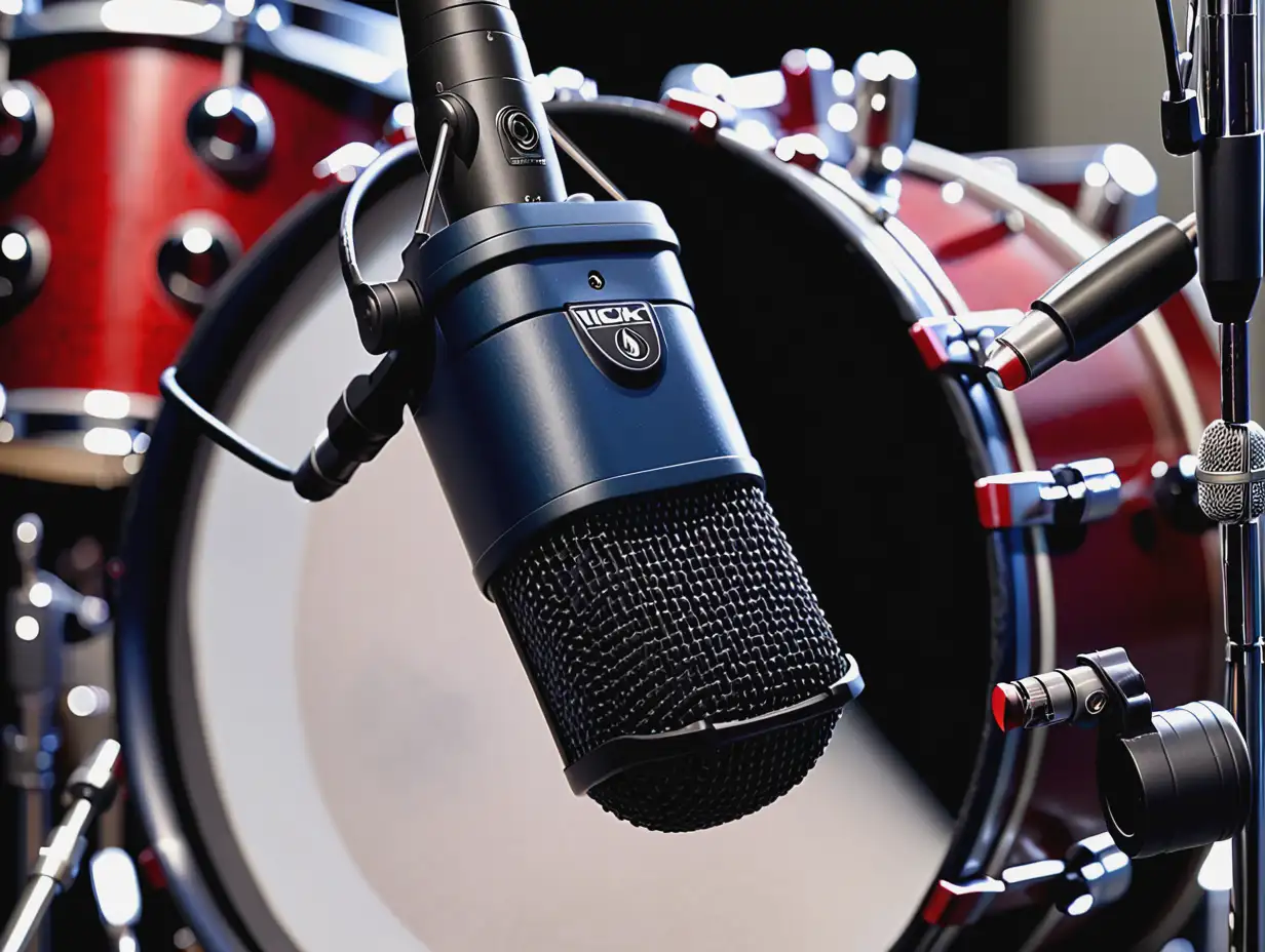 CloseUp Kick Drum Microphone for Concert Performance