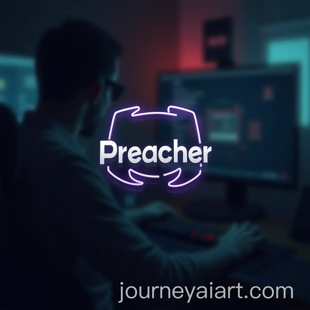 Blurred-Gaming-Background-with-Preacher-Text-Discord-Banner
