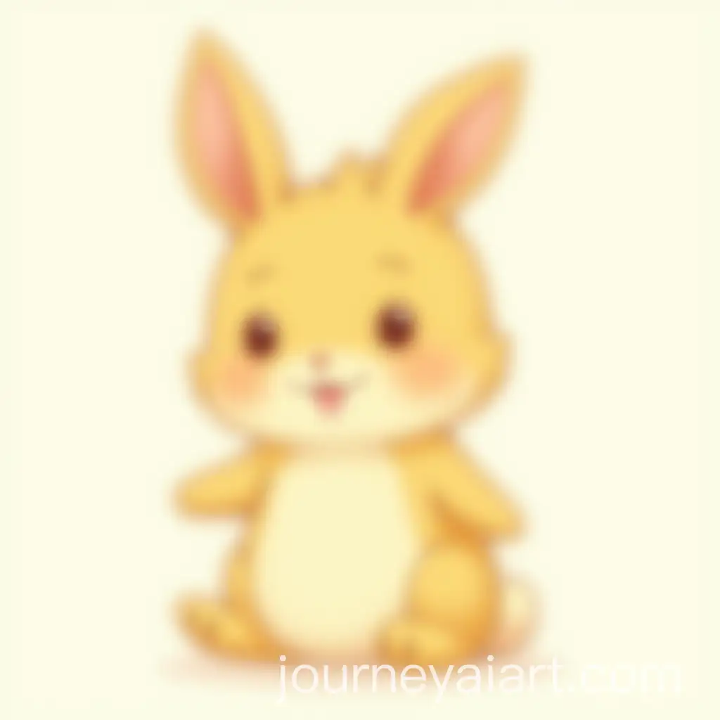 Cute-Anime-Chibi-Boy-with-Bunny-Smiling-in-Yellow-Style