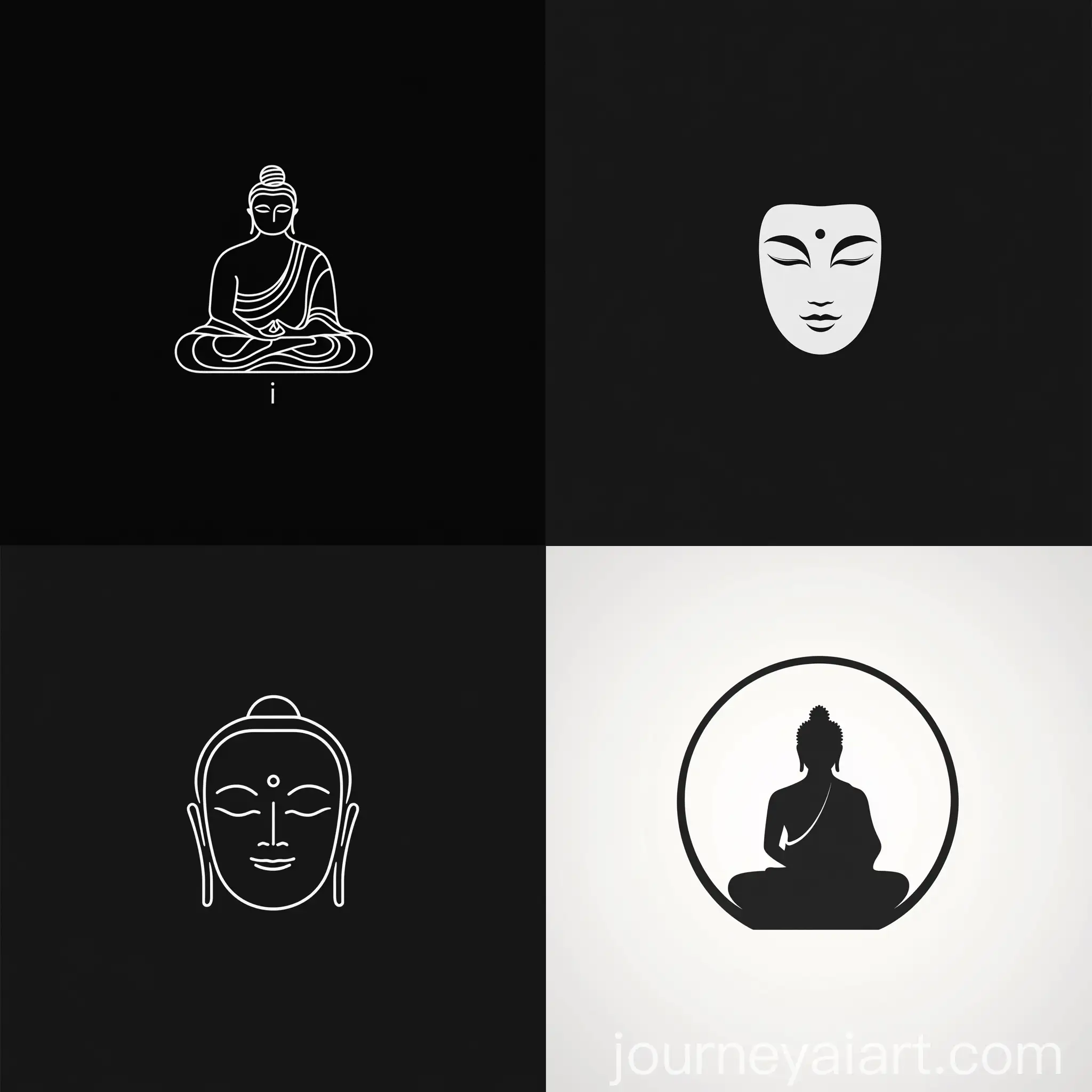 Minimalistic-Buddha-Logo-Design-with-AI-Integration-for-Buddai