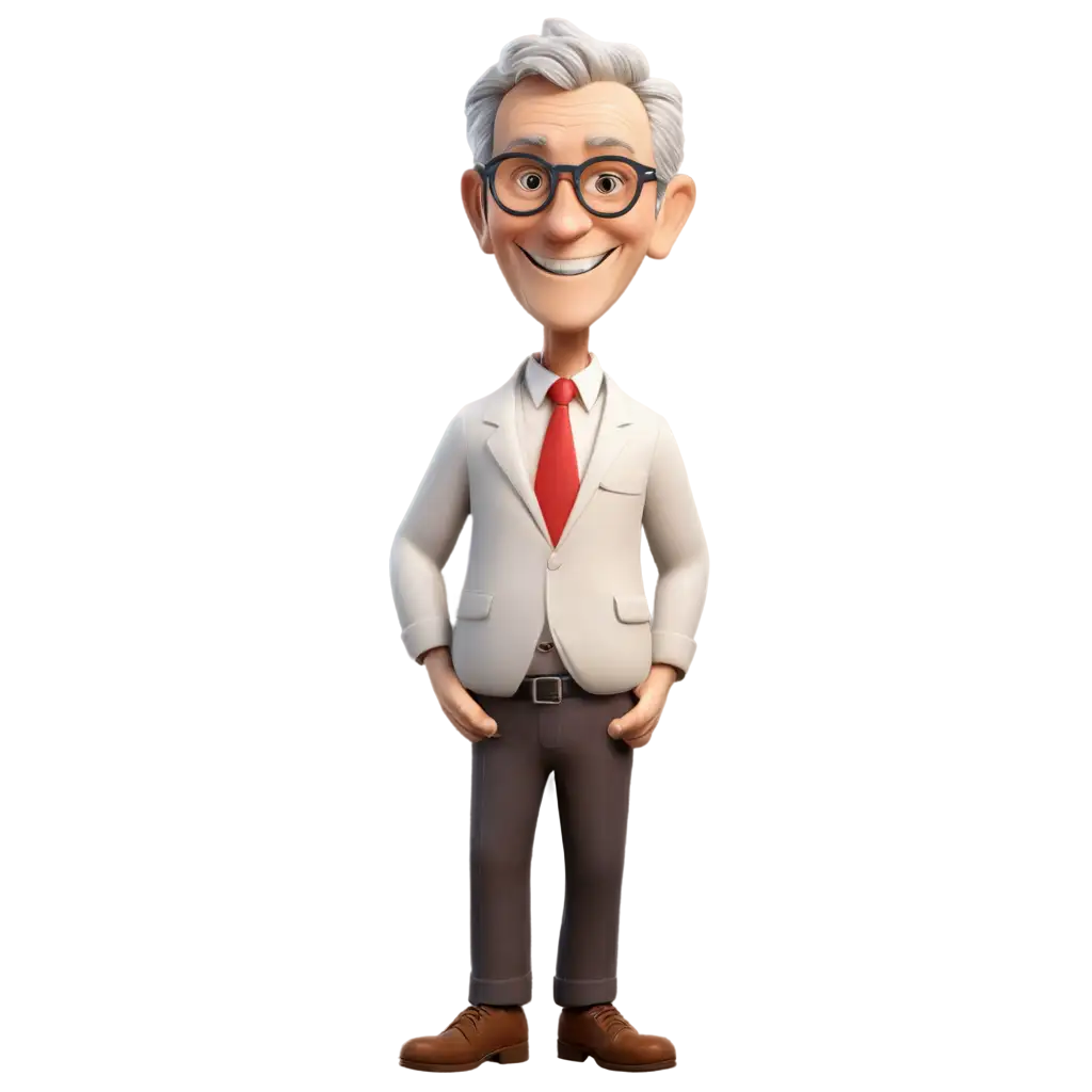 PNG-Portrait-of-a-Smiling-60YearOld-Cartoon-Teacher-with-Glasses