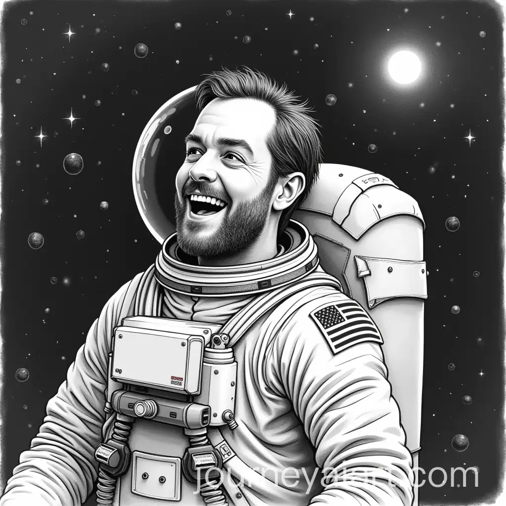 Man-in-Space-Without-a-Spacesuit-in-Whiteboard-Style