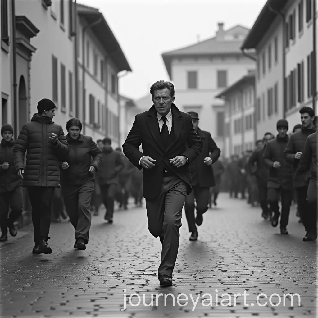 Mussolini-Running-Through-the-Streets-of-Arezzo