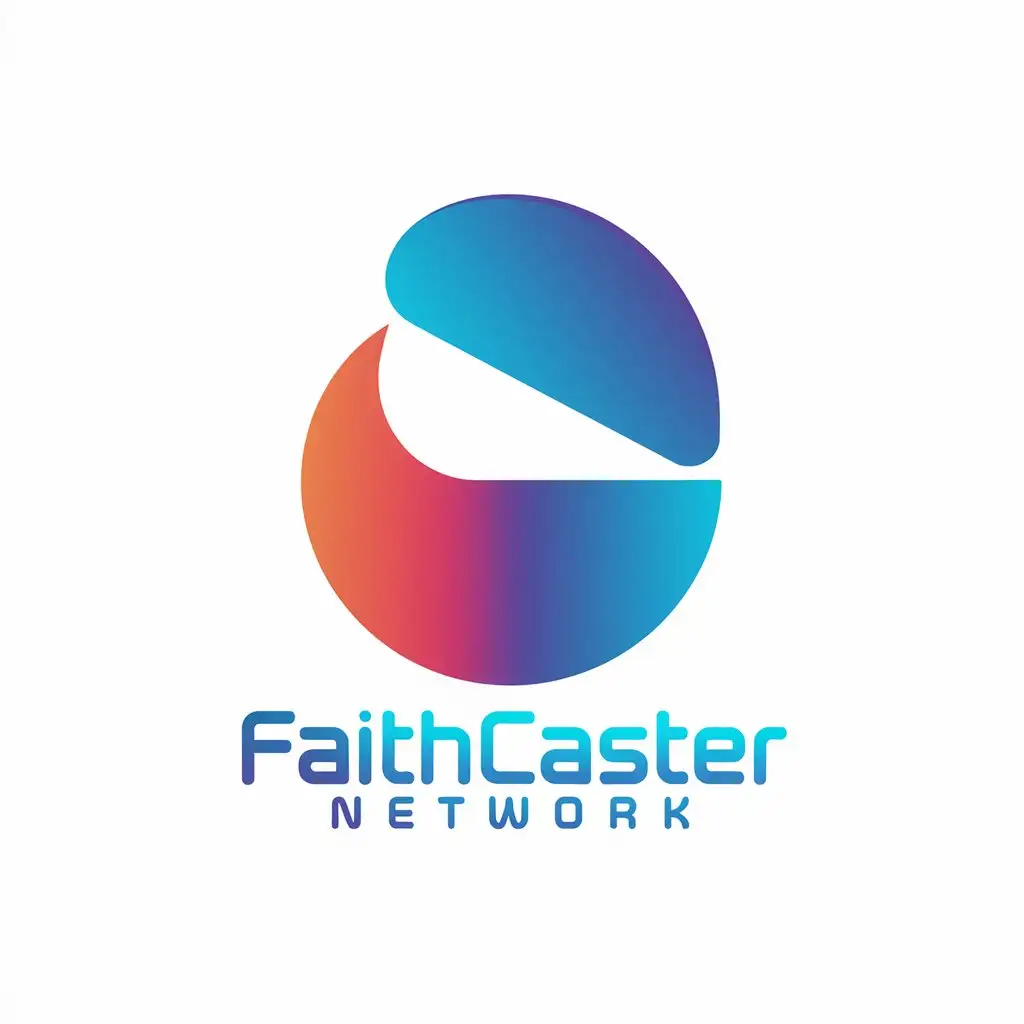 LOGO Design for FaithCaster Network Modern Minimalist with Christian Broadcasting Theme