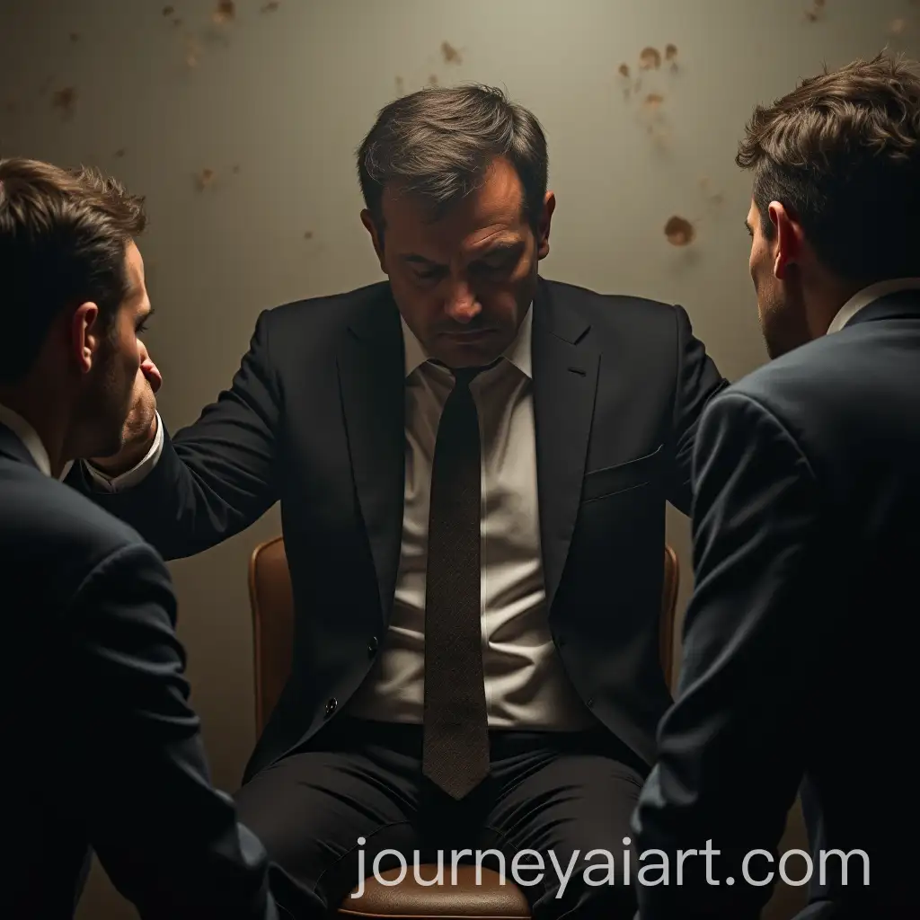 Cheating-Man-Surrounded-by-Punishment