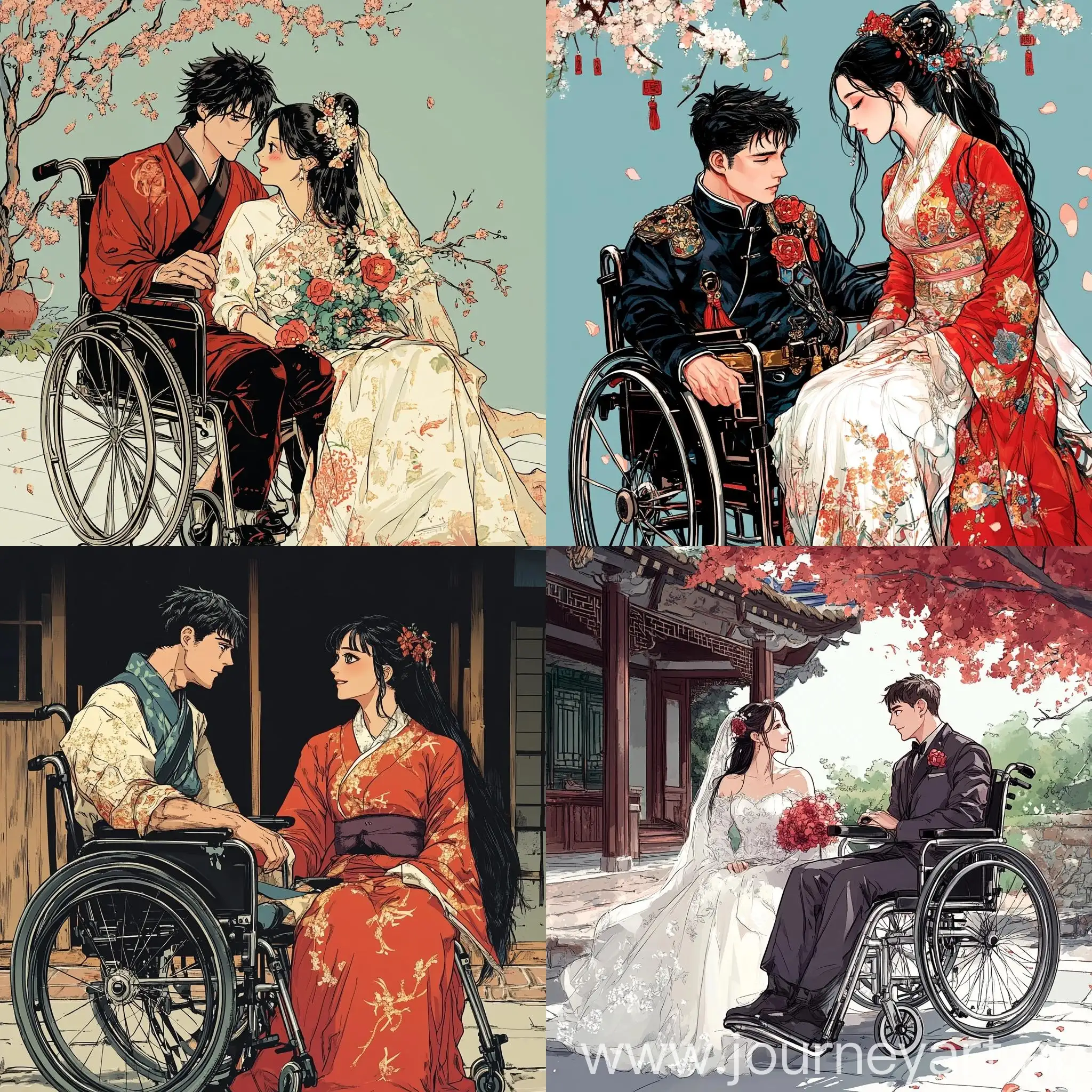 Inspirational-Manga-Couple-WheelchairBound-Hero-and-Chinese-Bride