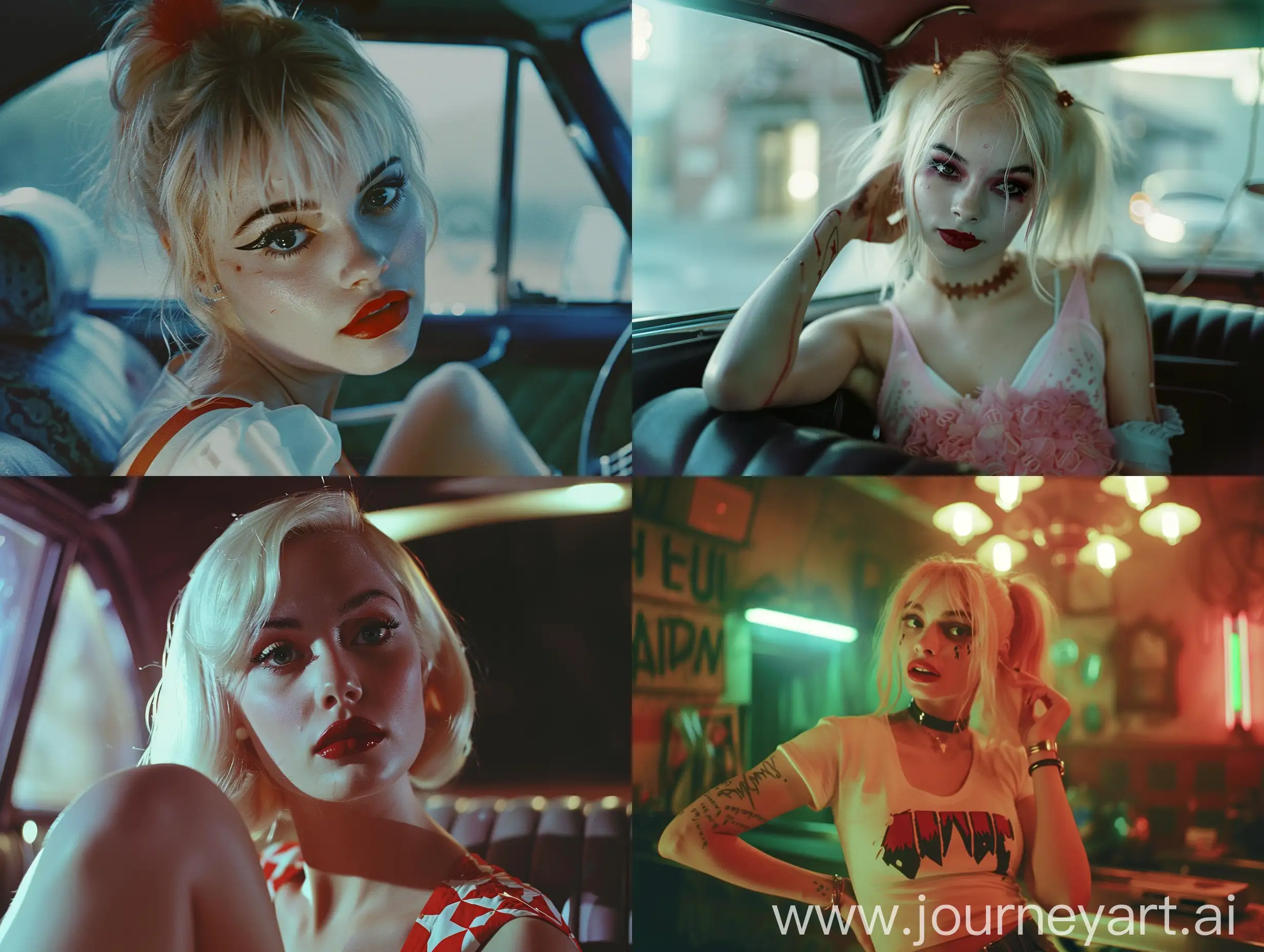 Harley-Quinn-in-a-HyperRealistic-60s-Movie-Scene