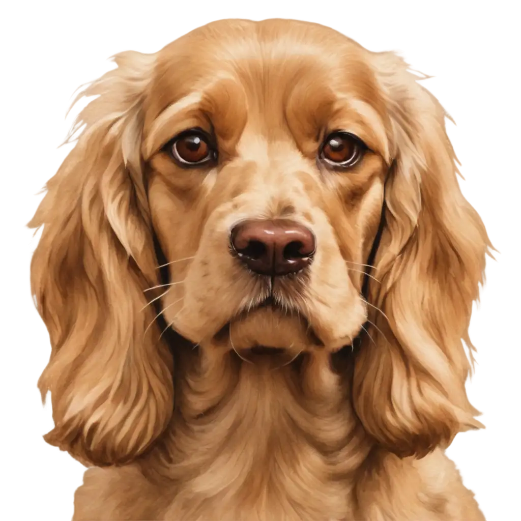 Beautiful-American-Cocker-Spaniel-Dog-PNG-Painting-HighQuality-Image-for-Various-Uses