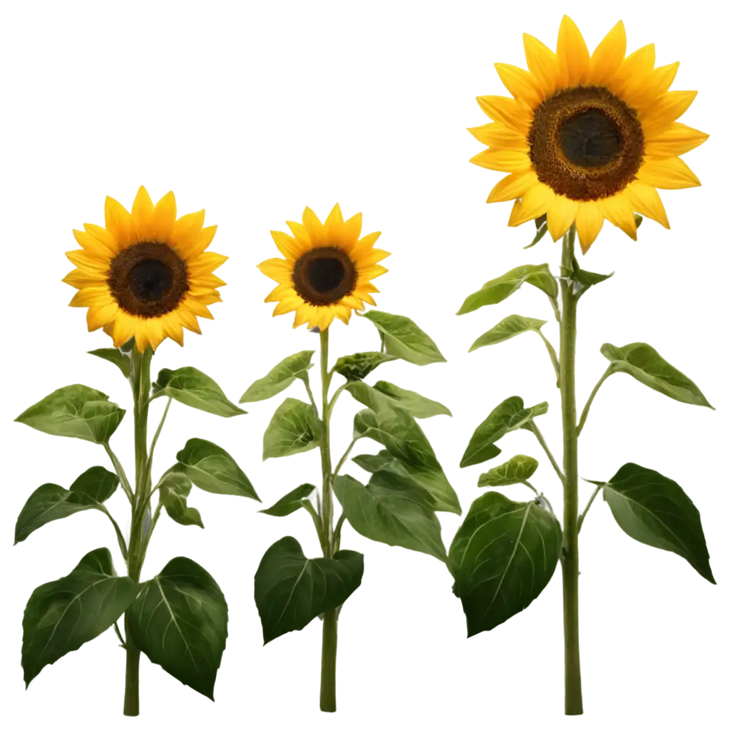 Many-Sunflower-PNG-Image-Vibrant-Floral-Artwork-for-Digital-Projects