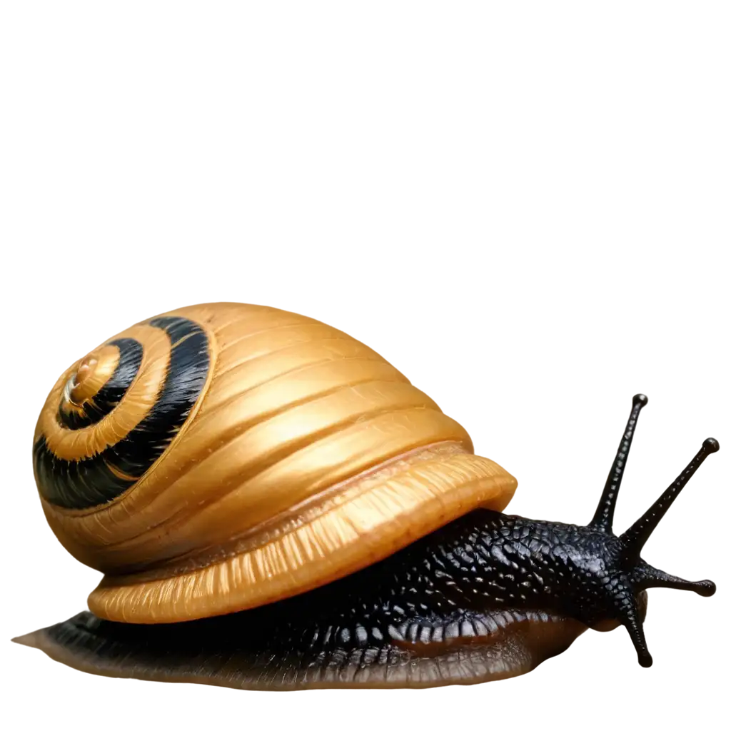 HighQuality-Golden-Black-Snail-PNG-Image-Under-10MB-for-Digital-Projects