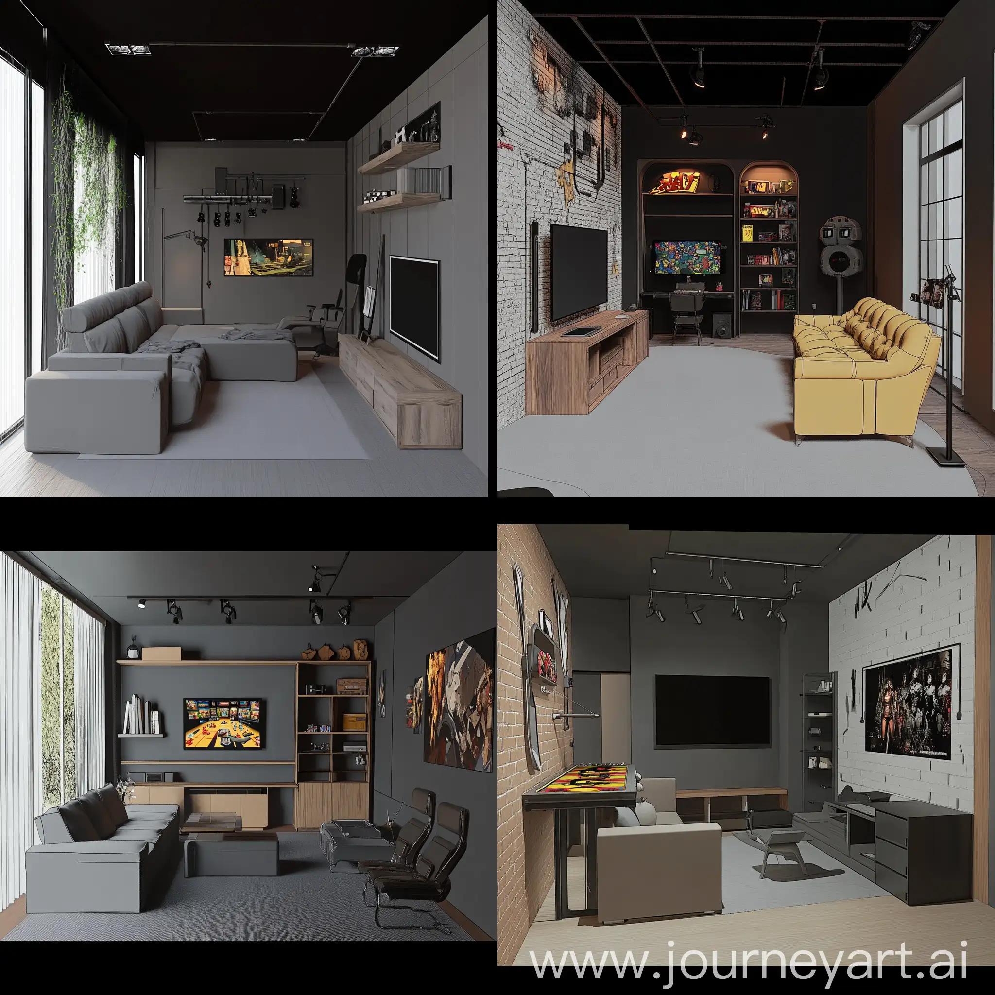 Game-Room-and-Living-Room-Combined-Design-Concept