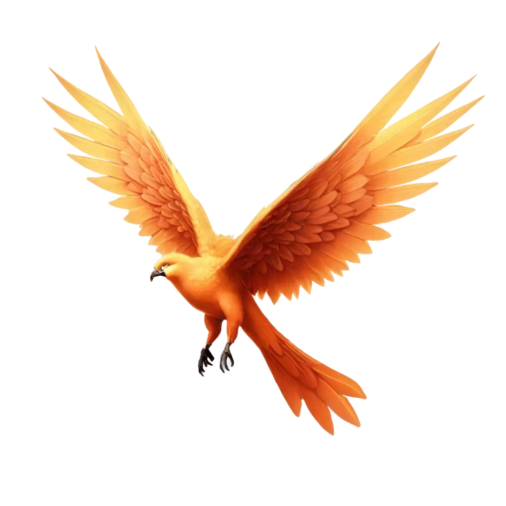 3D-Phoenix-with-Spread-Wings-PNG-Image-HighQuality-Transparent-Art-for-Versatile-Use