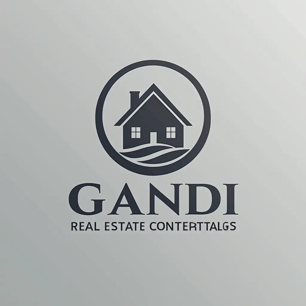 designing a logo for a real estate consultant named gandi