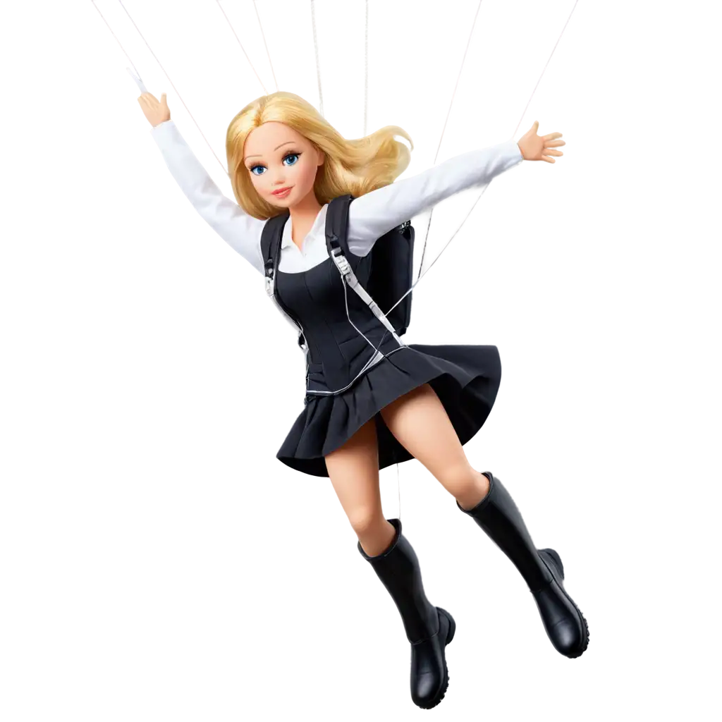 Blonde-Doll-Jumping-from-Paraglider-PNG-Image-Unique-Concept-for-Digital-Art