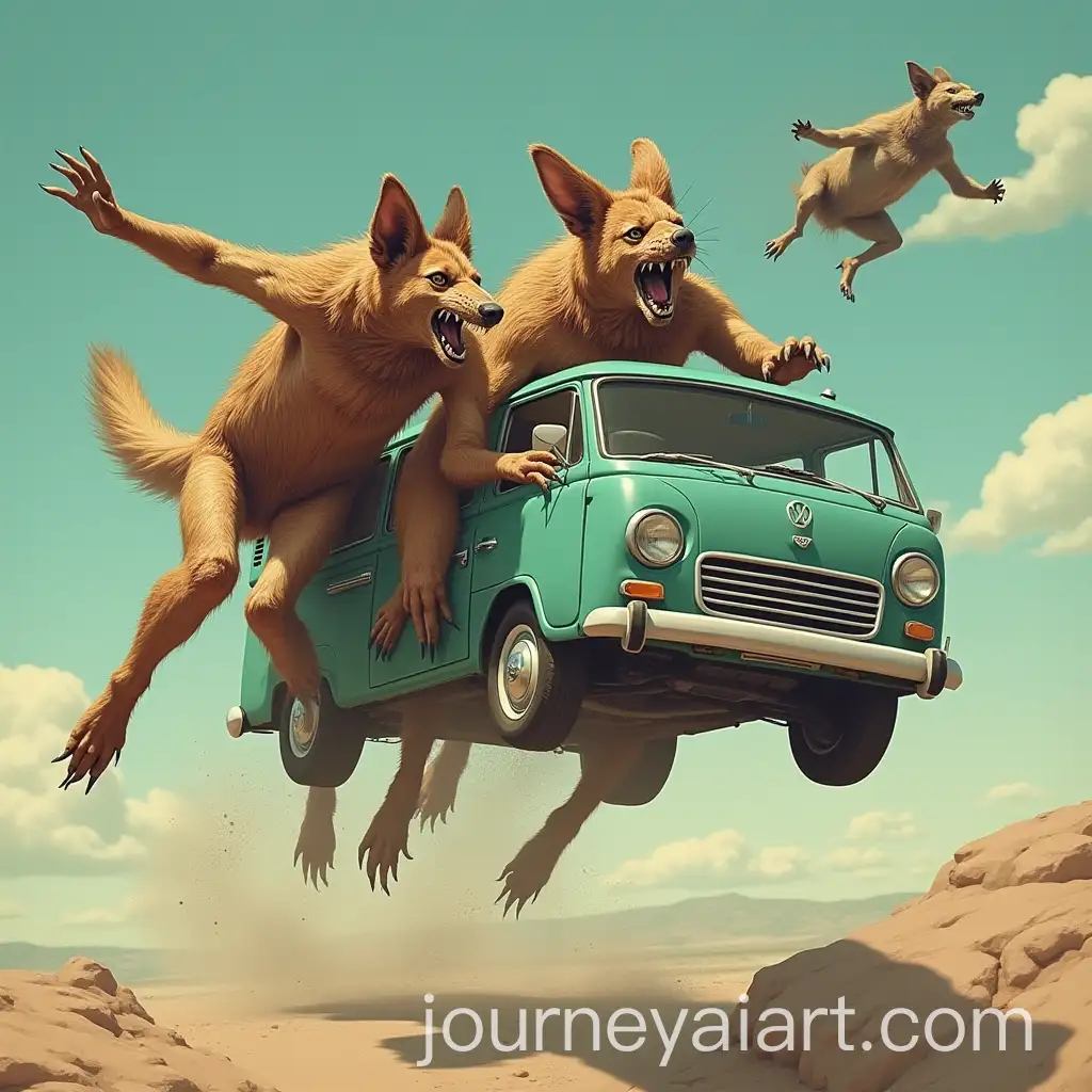 HumanAnimal-Hybrids-in-Fearful-Flight-Inspired-by-Miss-Van-Artwork