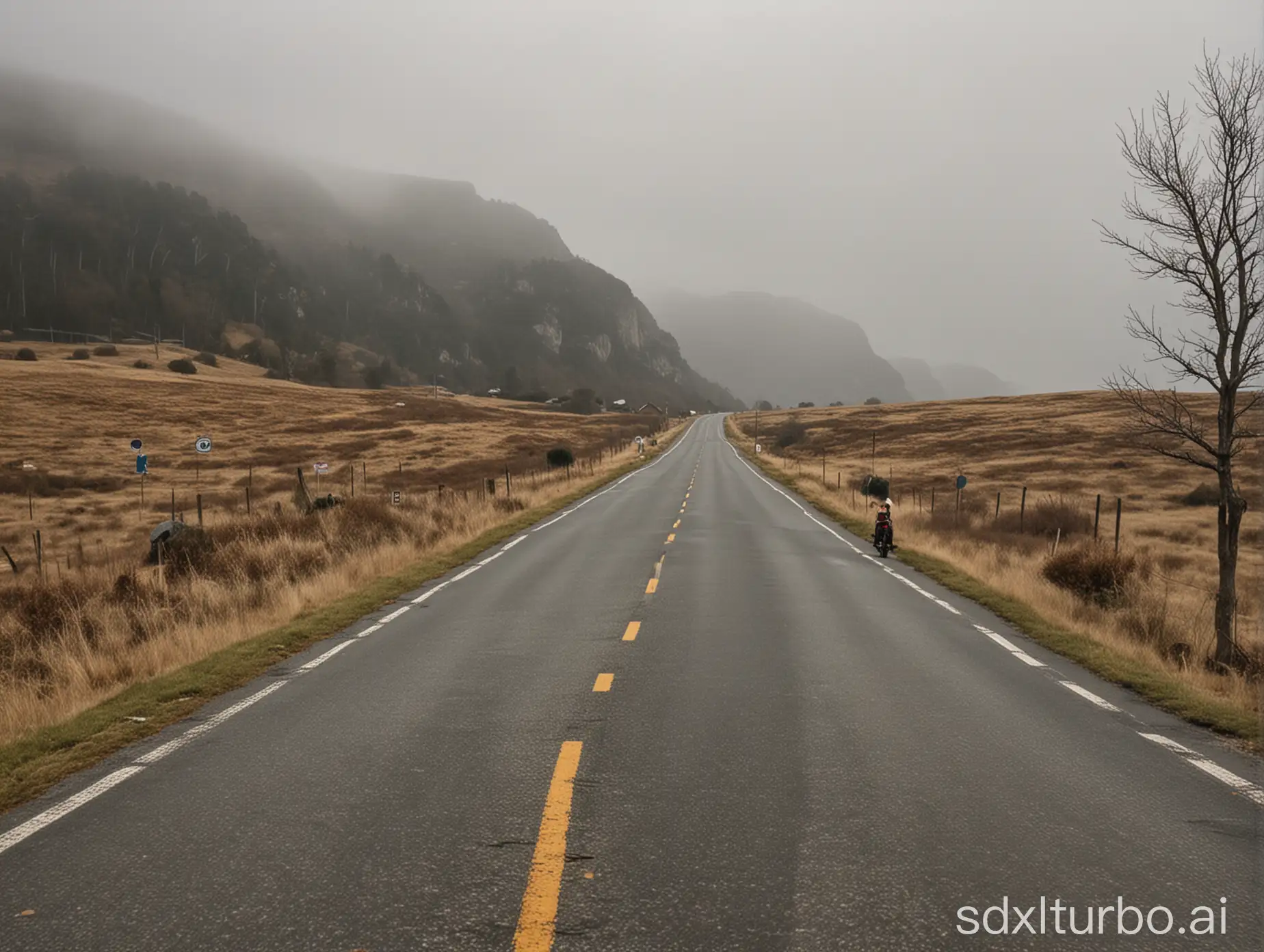 Scenic-Drive-on-a-Familiar-Road-with-Easy-Ride