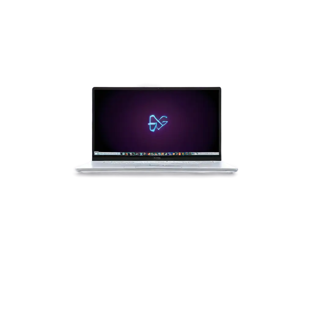 HighTech-Laptop-with-Glowing-Code-Screen-PNG-for-Futuristic-Workspace-Visuals