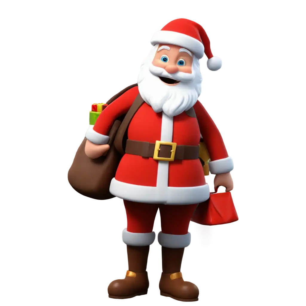 Santa-Claus-Carrying-a-Bag-of-Presents-PNG-HighQuality-Transparent-Image-for-Festive-Designs