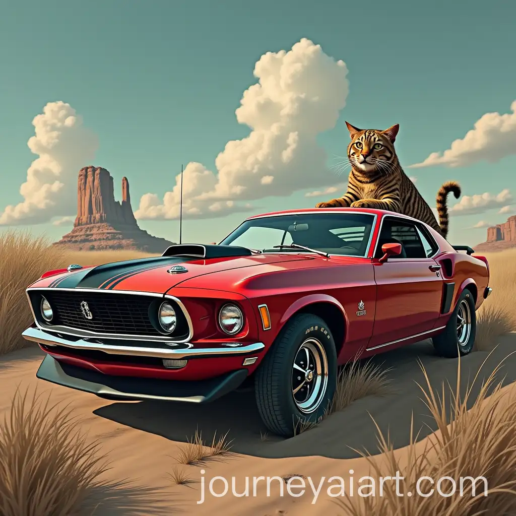 Abandoned-Mustang-Car-and-Rapping-Star-Portrait