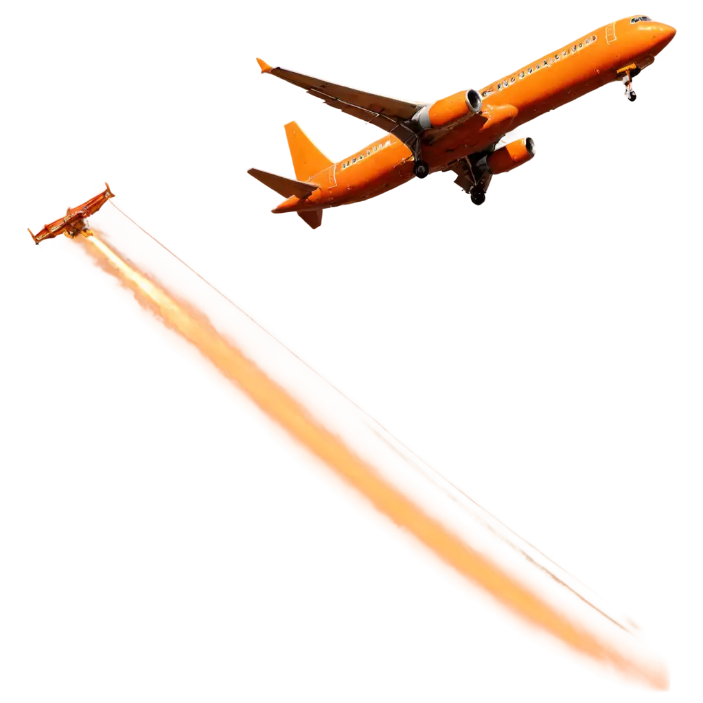 Orange-Airplane-PNG-Dynamic-Image-of-an-Aircraft-Ascending