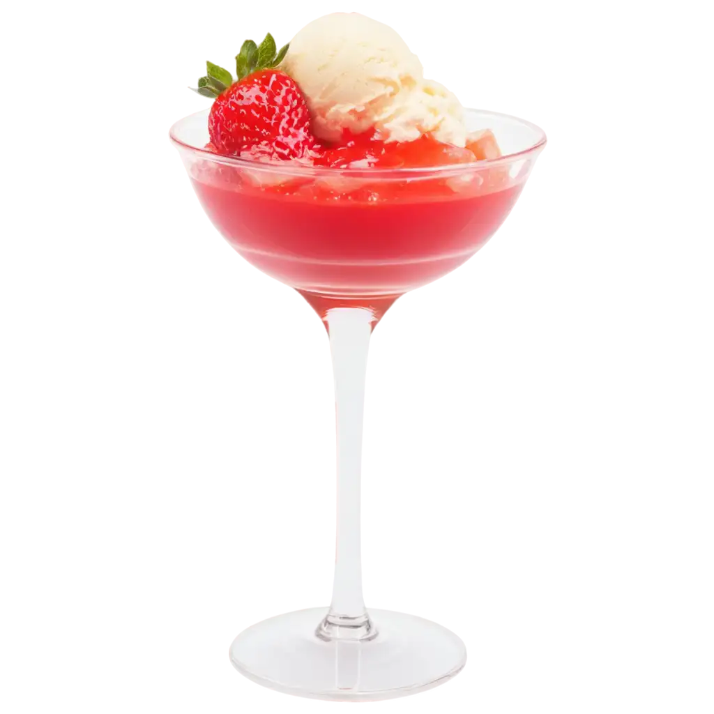 HighQuality-PNG-Image-Strawberry-Jelly-in-Plastic-Cup-with-Vanilla-Ice-Cream