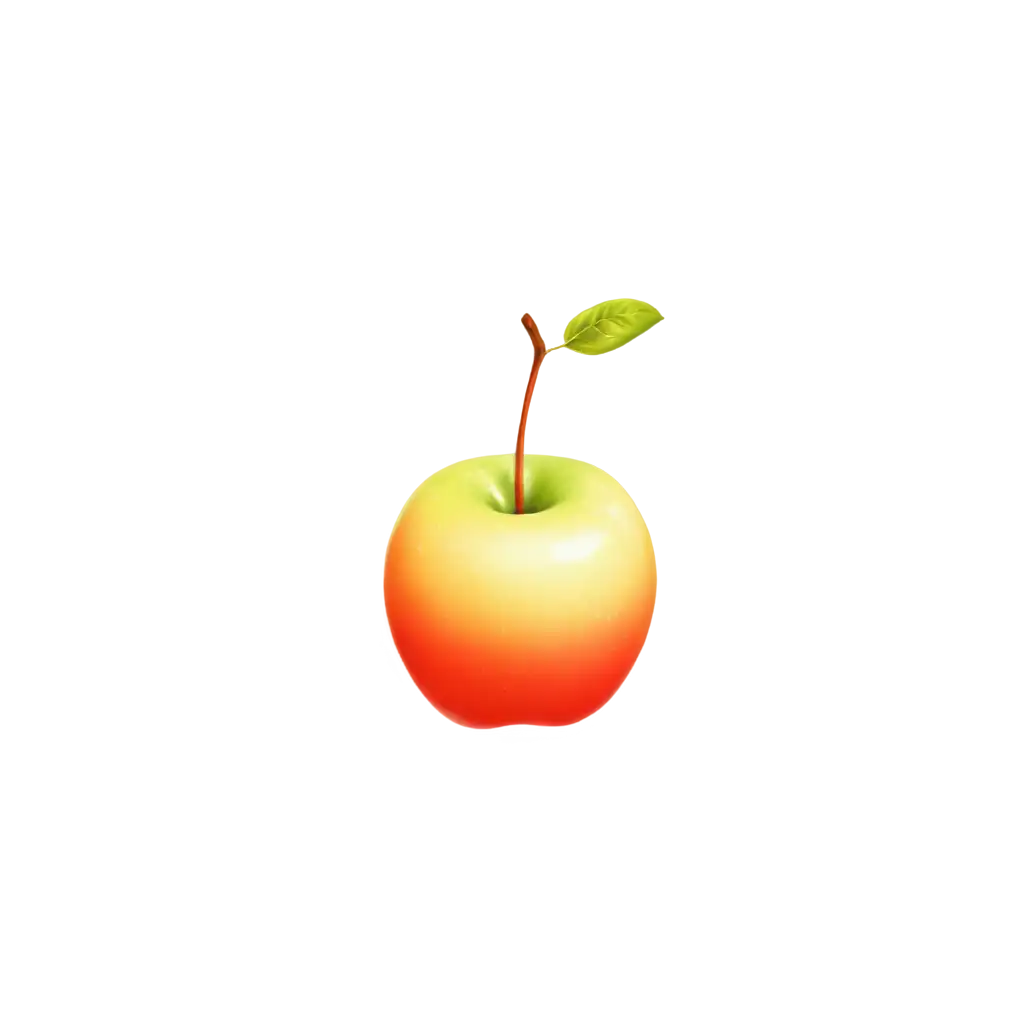 Colorful-3D-PNG-Illustration-of-an-Apple-for-Childrens-Flashcards-Vibrant-and-Clear