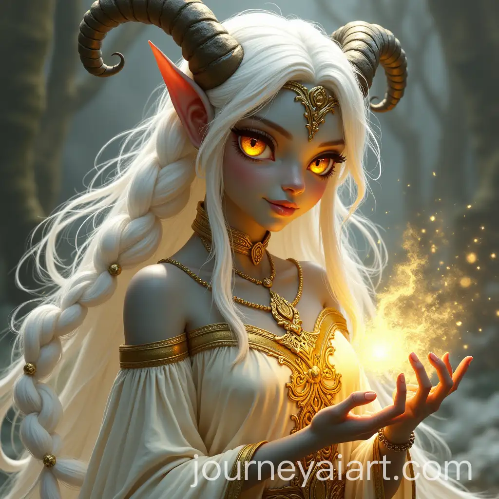 Female-Tiefling-Warlock-Healer-with-Celestial-Magic-and-Gold-Accents