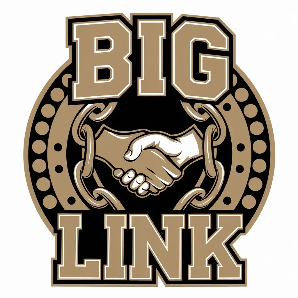 LOGO Design for Big Link Chain Link Handshake Symbol for Entertainment Industry with Modern Style